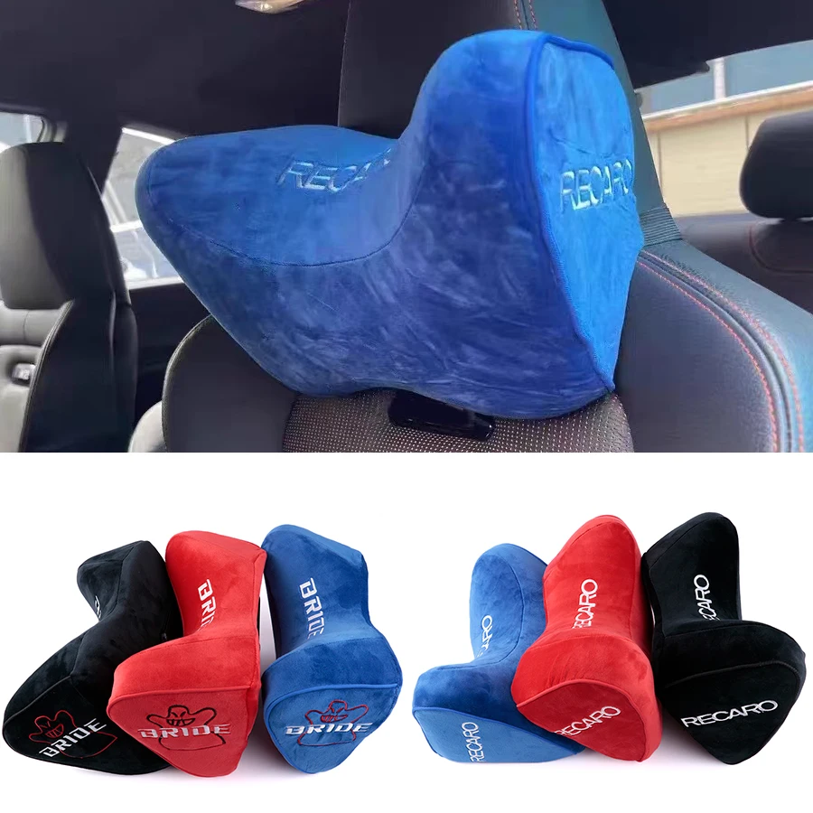 1cs recaro bride kopfkissen aus weichem memory-schaumstoff, sitzstütze, dekokissen für kopfstütze und rückenlehne, nackenstütze