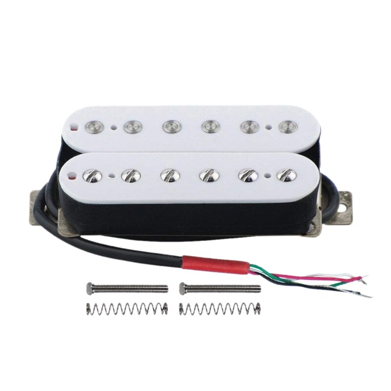 FLEOR Hoge Output Alnico 5 Gitaar Pickup Dubbele Coil Humbucker Pickups Hals en Brug Set Wit