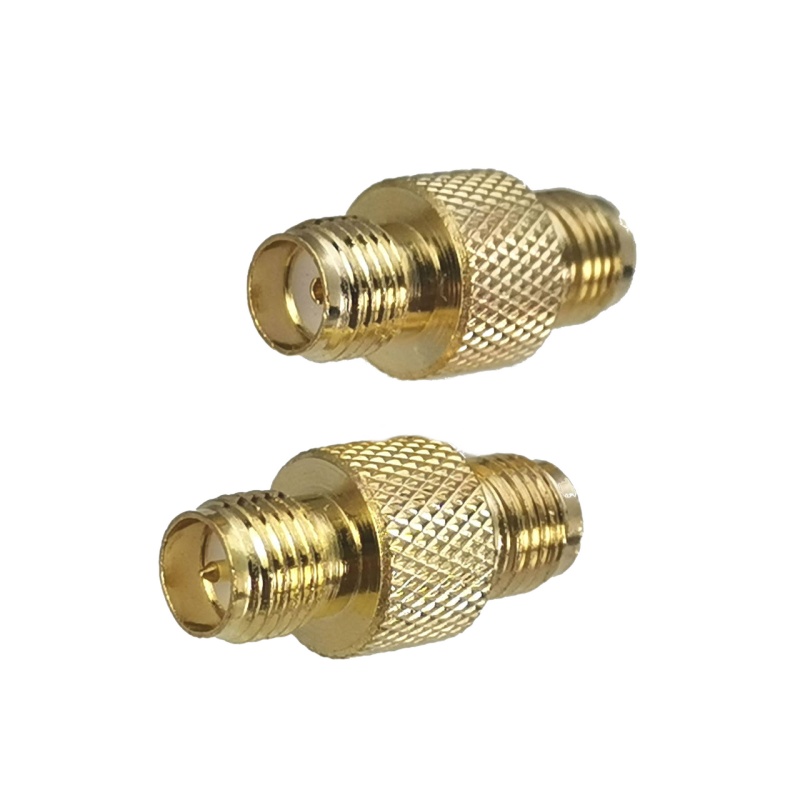 1 Uds adaptador de conector SMA RP-SMA a SMA RPSMA enchufe macho y conector hembra convertidor Coaxial RF recto latón
