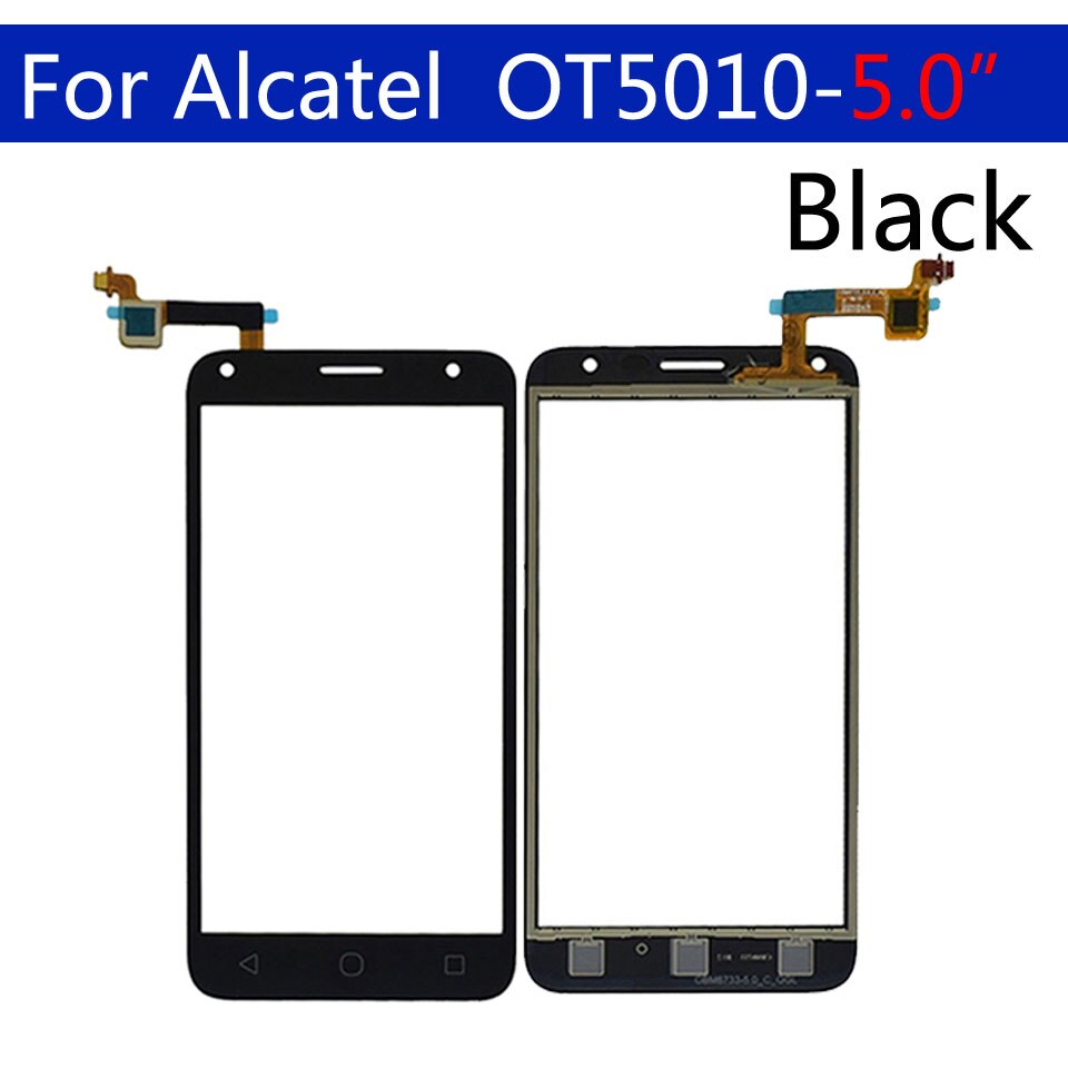 Pantalla táctil para Alcatel One Pixi 4, 5,0, OT5010 OT, 5010, 5010D, 5010E, 5010X, Sensor de pantalla táctil, reemplazo de cristal del digitalizador