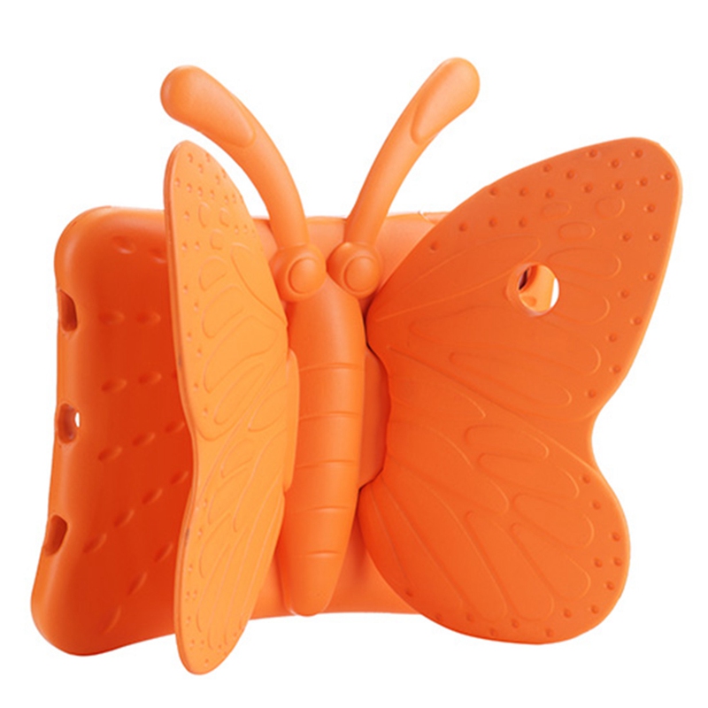Case for ipad air /Air 2 / ipad pro 9.7 butterfly EVA cover with stand Silicone para shell coque for ipad case: Orange