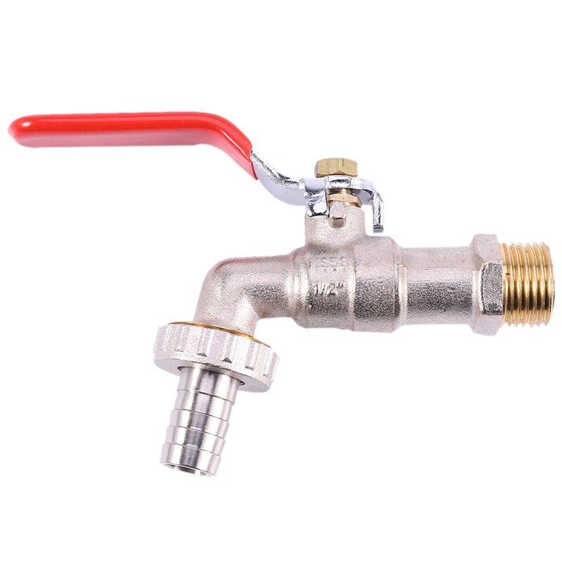 Outside Garden Tap Faucet Easy Quarter Turn Off/ On 1/2 Inch Lever Home Garden Water Supply Manual Long Handle Faucet Durable: Default Title