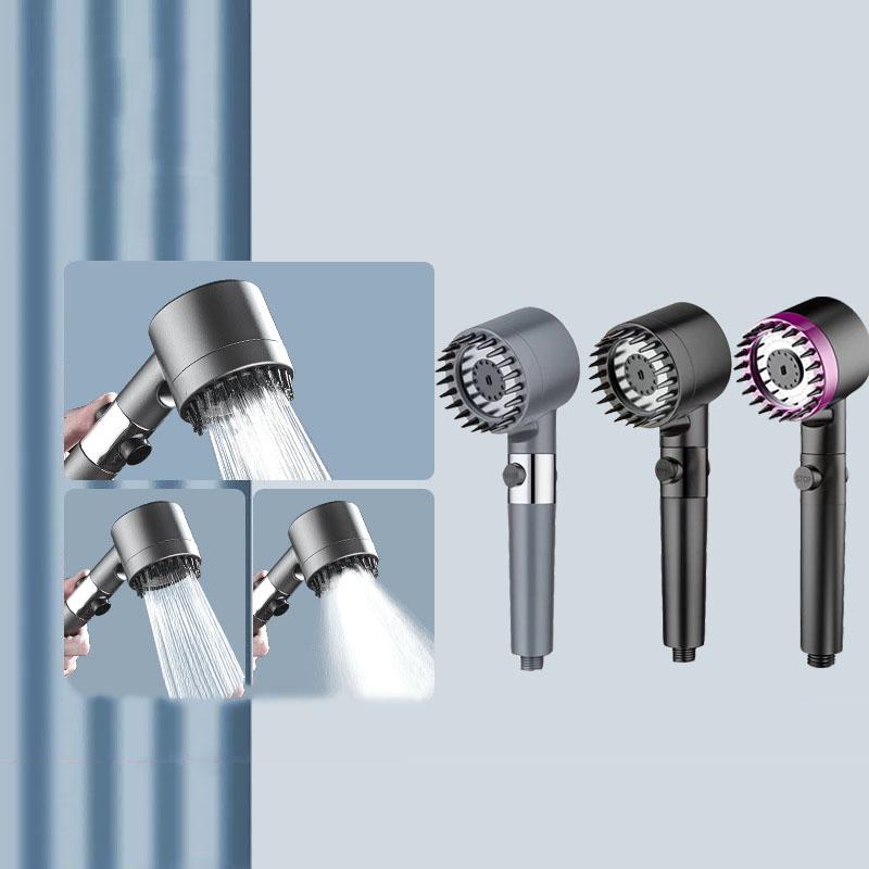 Filtro de ducha, cuatro modos, accesorios de baño, cabezal de masaje, cabezal de ducha lleno para cabezales de ducha, perillas, piezas de duchas, accesorio para el hogar