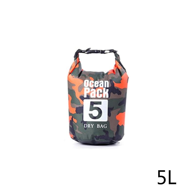 Vandtæt tørpose til kvinder mænd , 5l/10l/20l/30l rulle top let tør opbevaringstaske rygsæk til rejser ,4 farver: O -1