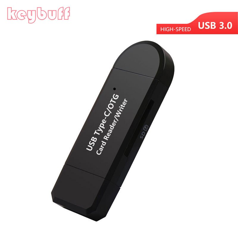 High-speed USB 3.0 Type C 2 In 1 OTG Card Reader USB sd card TF/SD Card Reader for smart phone/Computer/Type-C deveices: Default Title