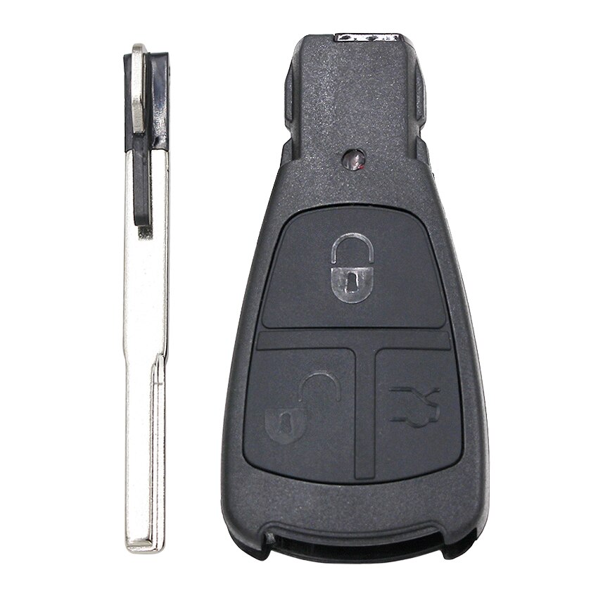 2/3 Knop Afstandsbediening Sleutel Shell Case Behuizing Met Nood Insert Blade Voor Mercedes-Benz C180 1998-2004 w202 C Klasse