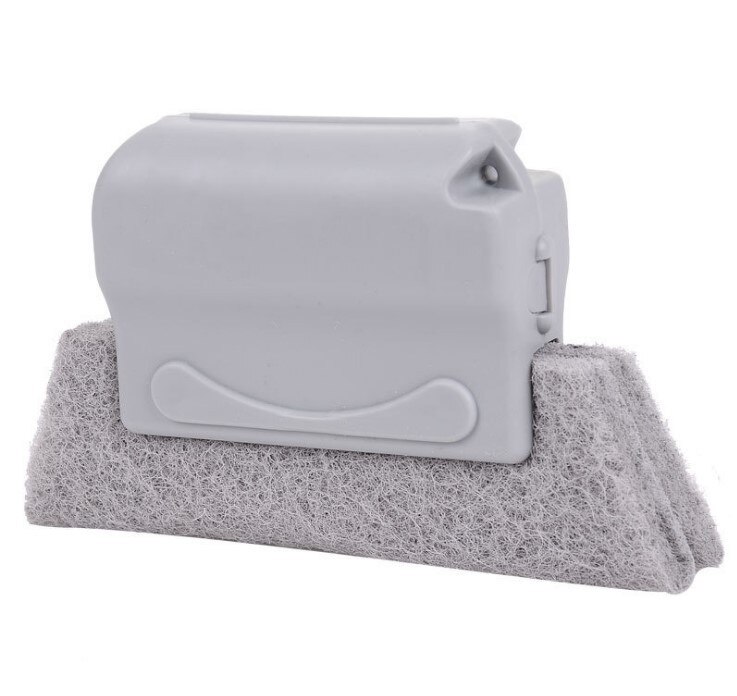 Window Clean Tools Groove Cleaning Cloth Window Cleaning Brush Windows Slot Cleaner Brush Clean Window Slot Clean Tools: Gray