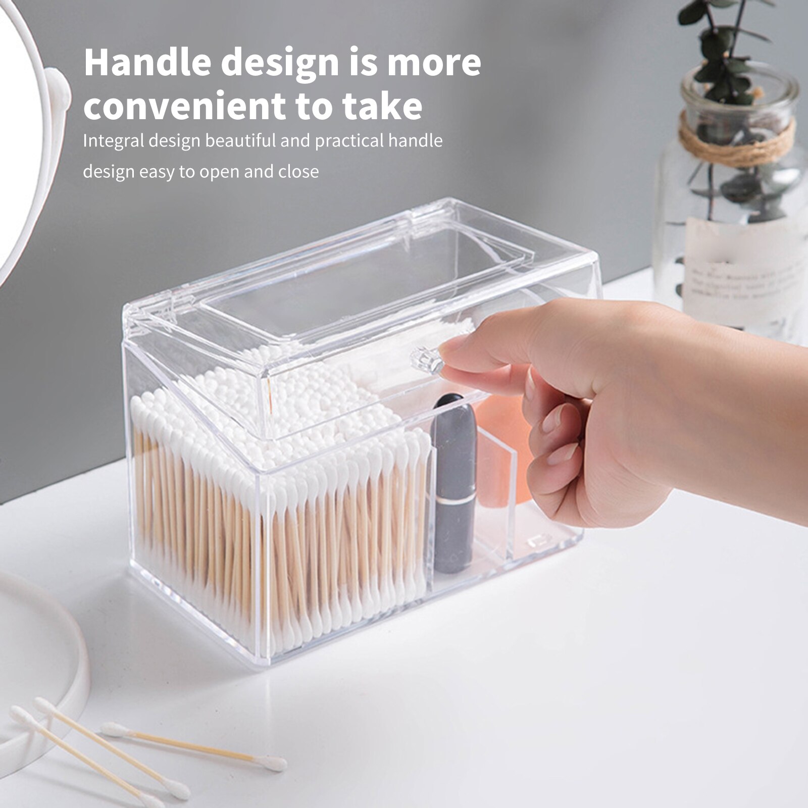 Makeup Organizer Cream Storage Box Clarity Cosmetic Makeup Holder Vanity Cabinet Powder Display Shelf