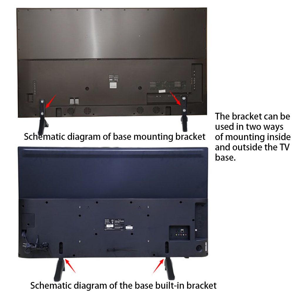 1pc Aluminum Alloy TV Pedestal Set With Screws No Punching Living Room Table Stable Universal Stand Base For LCD Screen #920