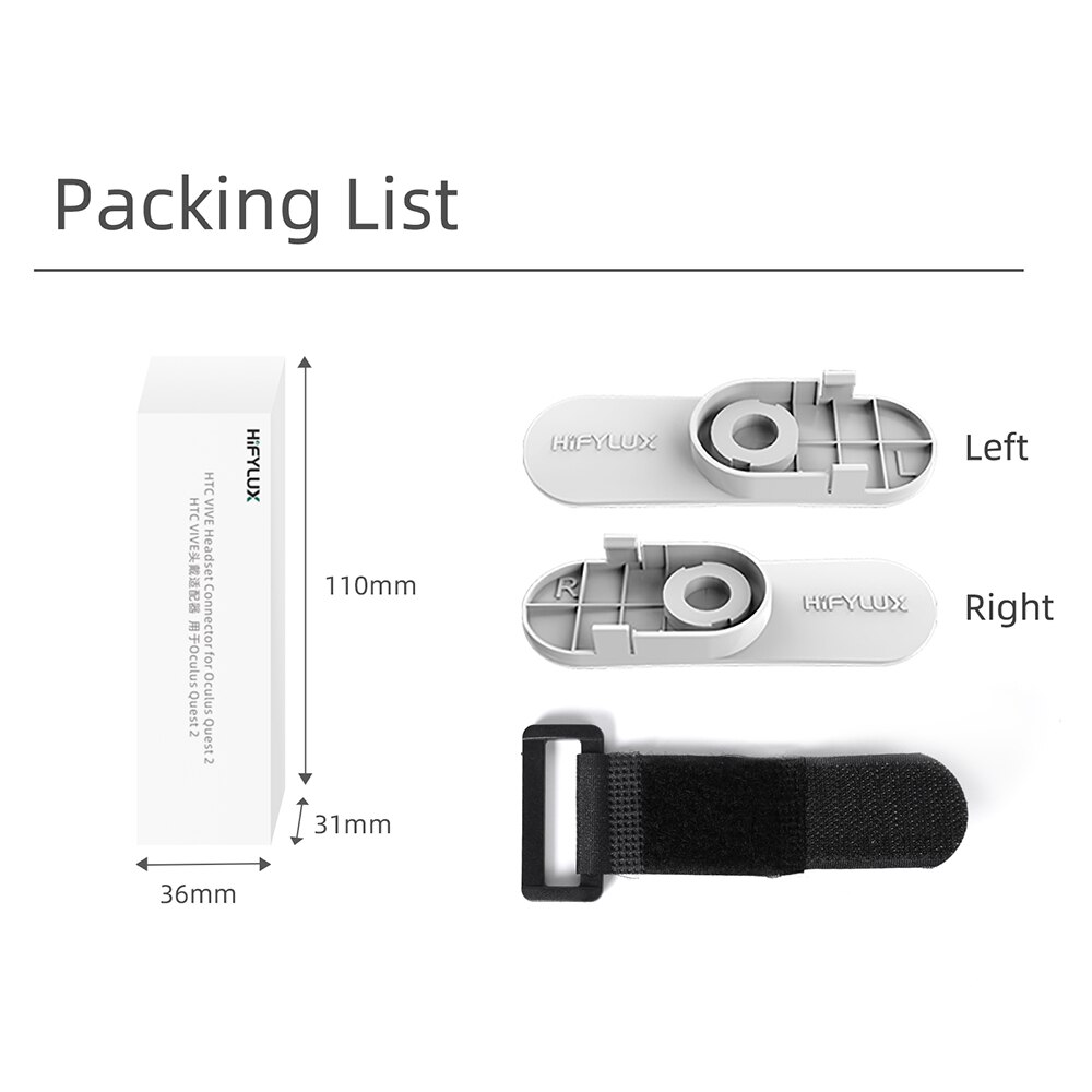 Headset Adapter for Oculus Quest 2 Adapter Kit Headband Smart Connector Head Band Headset Adapter For VR Accessories: Default Title