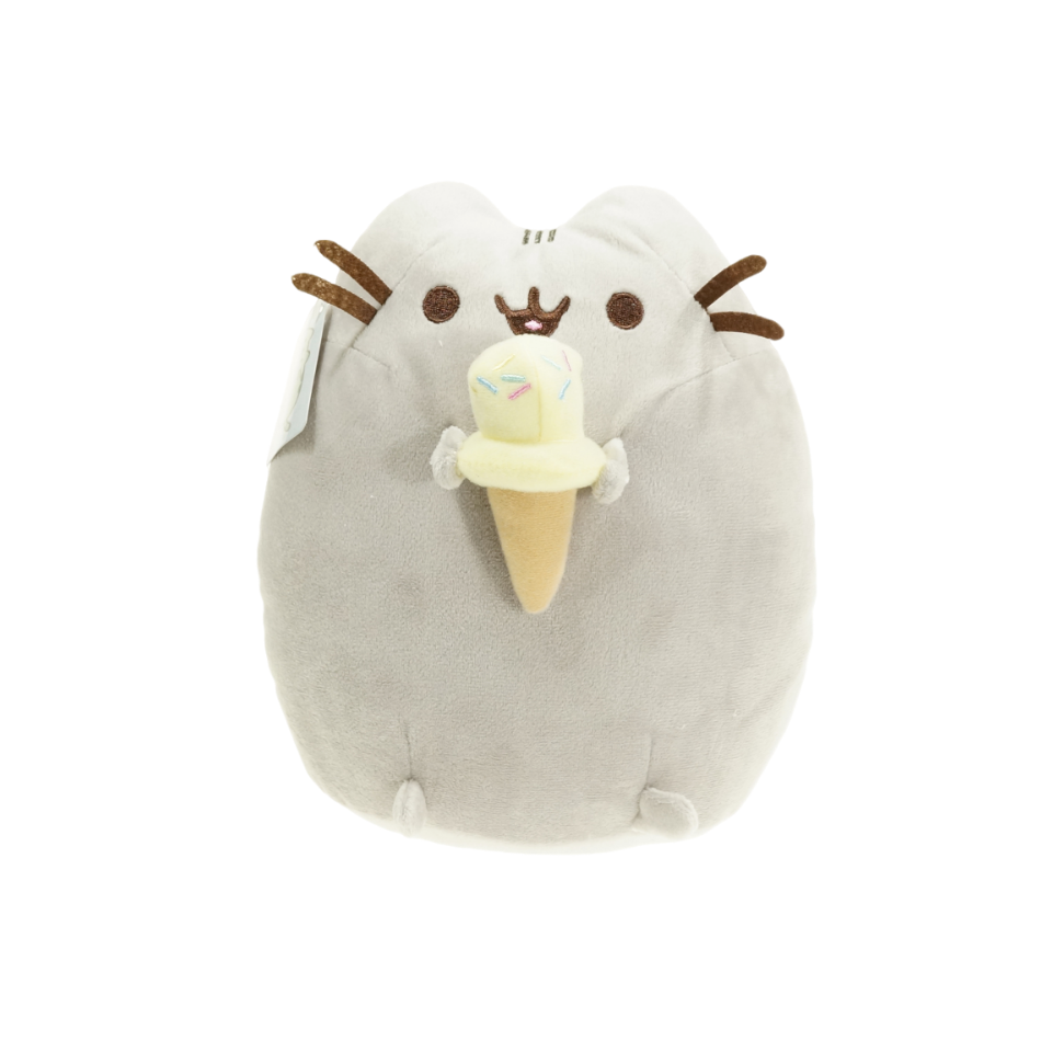 15CM juguete de peluche Donut unicornio Kawaii Ángel gato dibujos animados relleno de felpa Animal muñeca patatas fritas helado Pizza gato para niños: Blanco