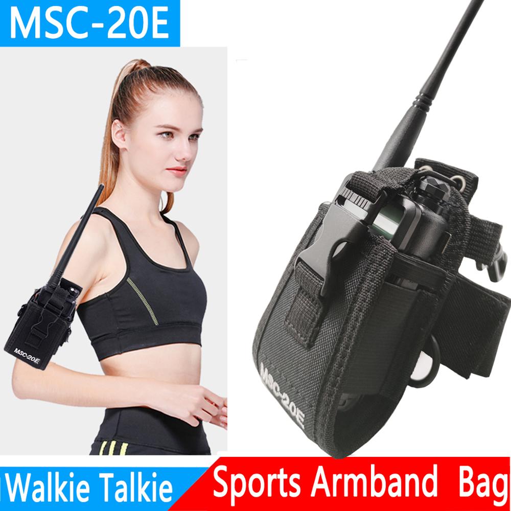 Nowy Abbree MSC-20E przenośne Walkie talkie nylon pojemnik robić przechowywania dla Yaesu Baofeng UV-5R UV-9R plus UV-XR TYT Woxun radio