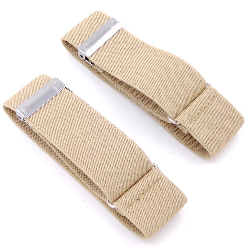 1 Pair Men Women Shirt Sleeve Holders Adjustable Armband Elasticated Sleeve Garters Accessories Business Sleeve Cuffs: 12