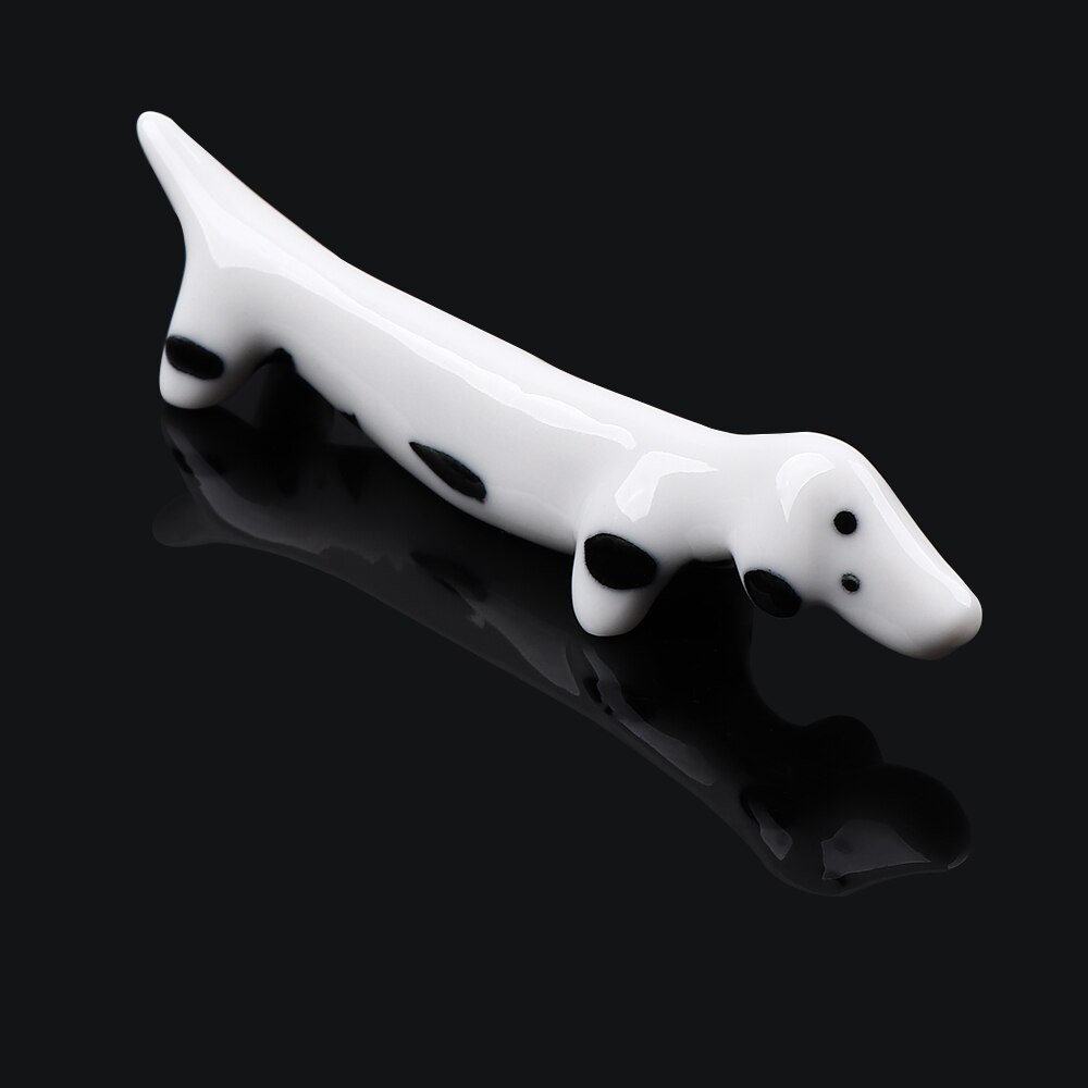 1 st kök keramisk tax ätpinnar rack tecknad hund porslin ram restaurang tillbehör