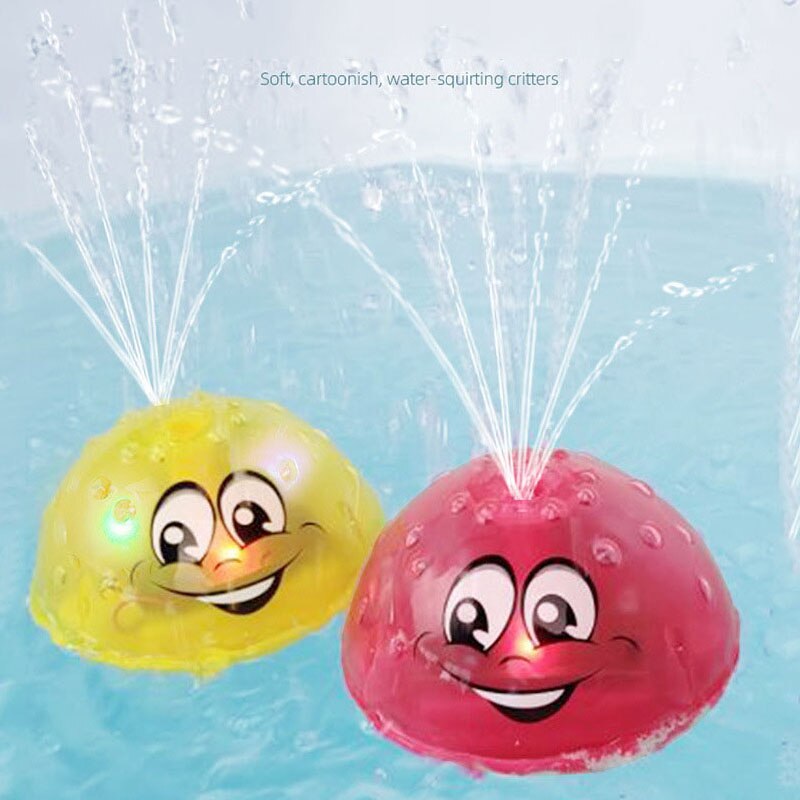 Zabawki robić kąpieli rozpylać lampka wodna obróć z prysznicem basen dla dzieci zabawki dla dzieci maluch pływanie strona łazienka doprowadziło światło Toystokids