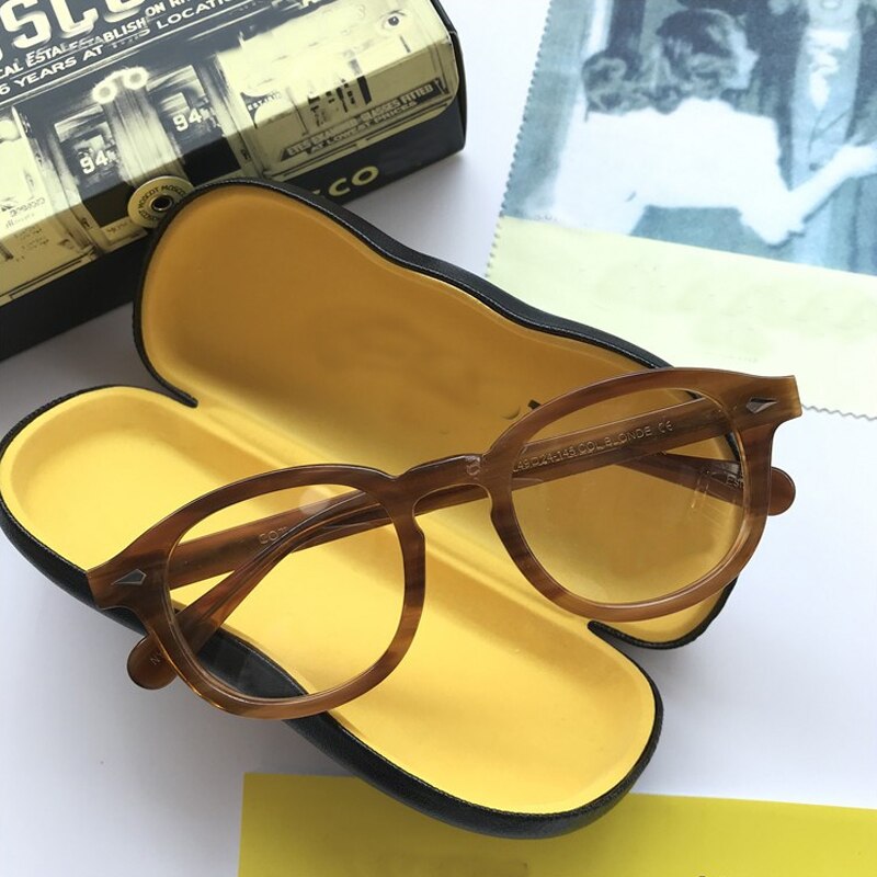 Luxe Johnny Depp Acetaat Brilmontuur Mannen Vrouwen Vintage Bril Optische Recept Bijziendheid Brillen Frame Brillen