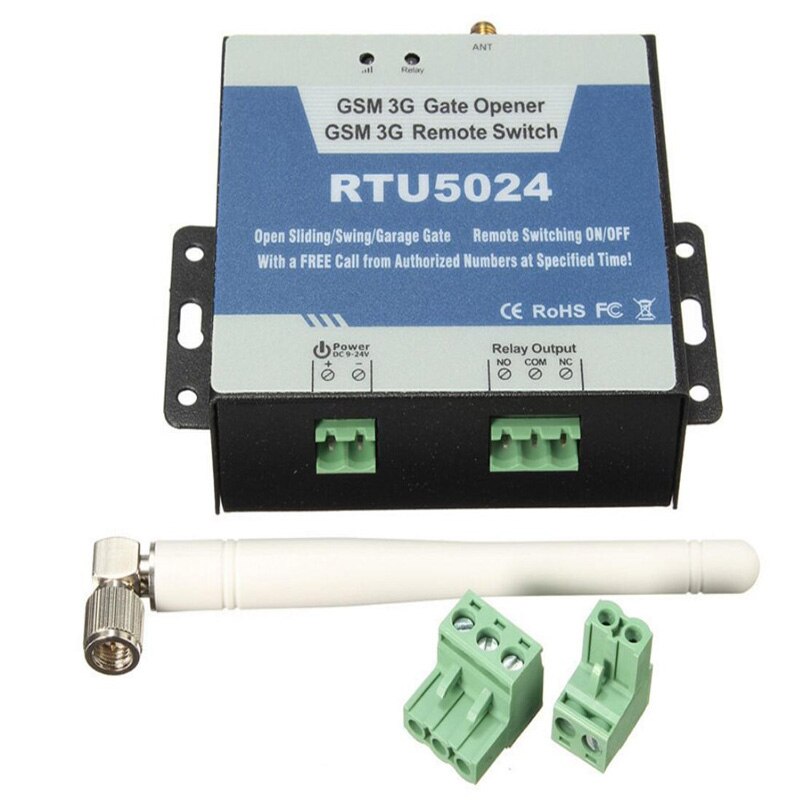 RTU5024 GSM Gate Opener Relay Switch Remote Access Control Wireless Door Opener By Free SIM Calling