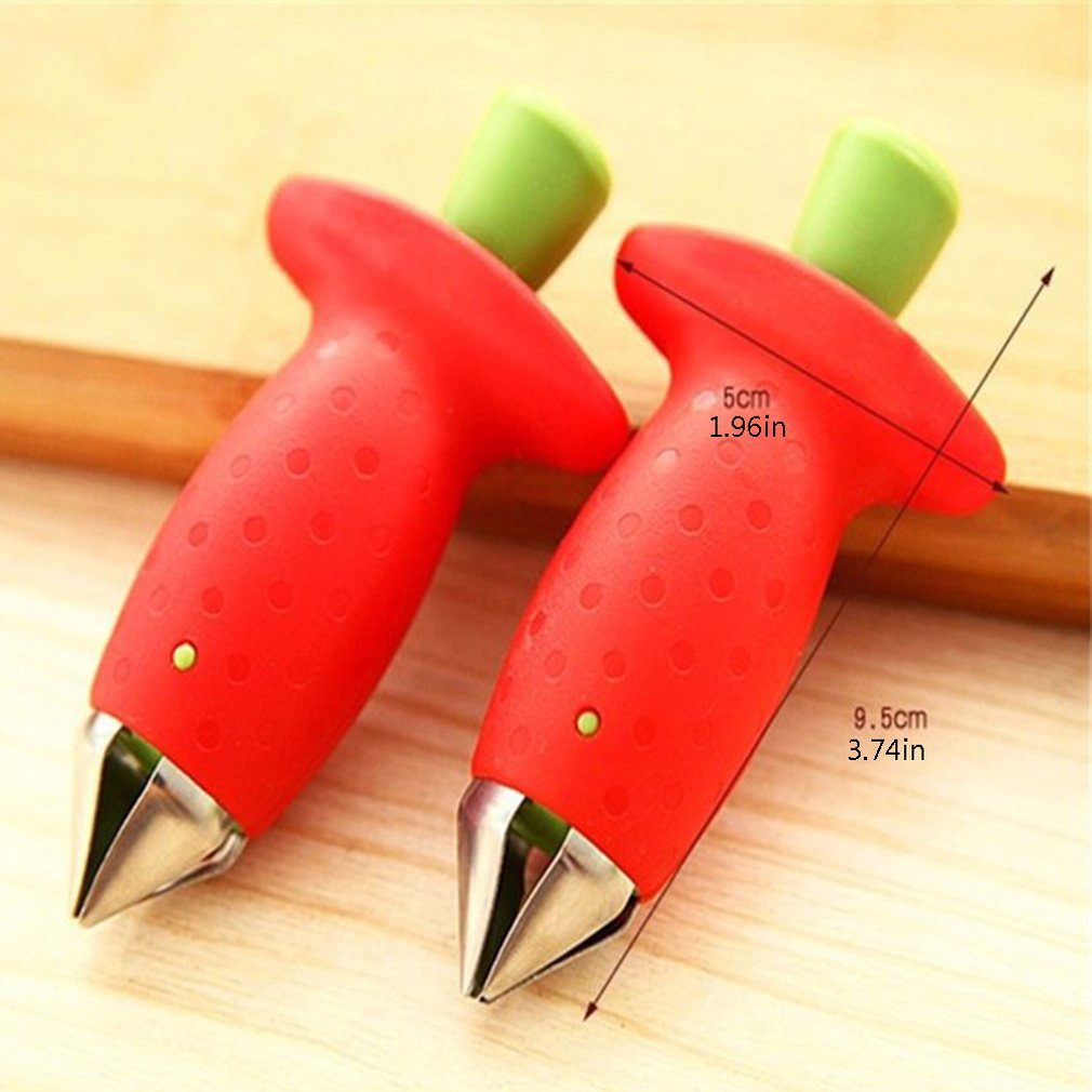 Descascarillador de fresas, utensilio para quitar hojas de Frutas de