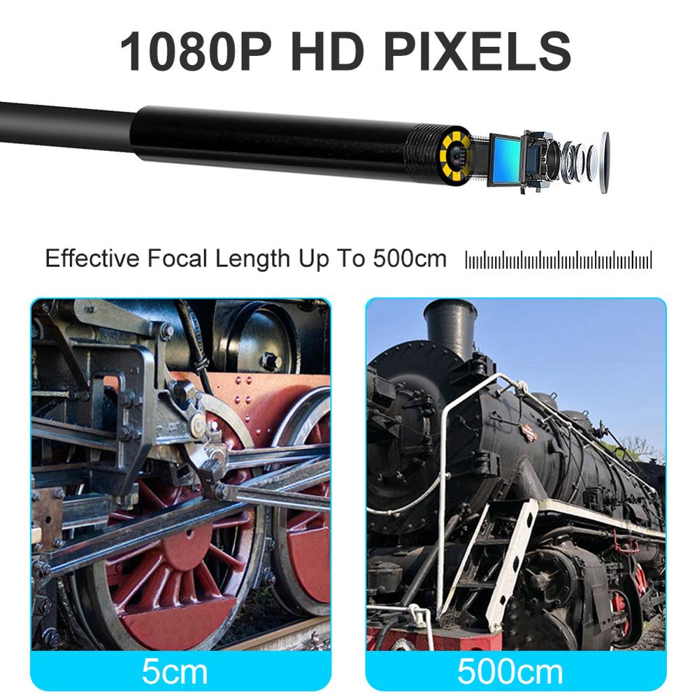 Y13 5.5mm WIFI Endoscope caméra écran affichage HD1080p étanche 3.5 m/5 m/10 m Endoscope d'inspection pour Iphone téléphone android