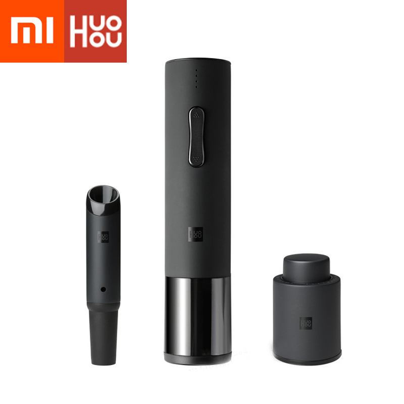 Xiaomi mijia automatisk rödvinsflasköppnare elektrisk vinöppnare lockpropp snabb karaffset korkskruv folieskärare korka ut: 3 in1