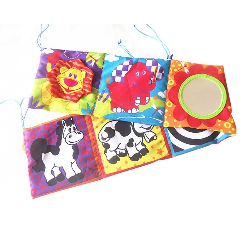 Baby Speelgoed Kinderen Doek Boek Kennis Rond Multi-touch Multifunctionele Leuke Dubbele Gekleurde Kleur Bed Bumper Cartoon Doek Boek