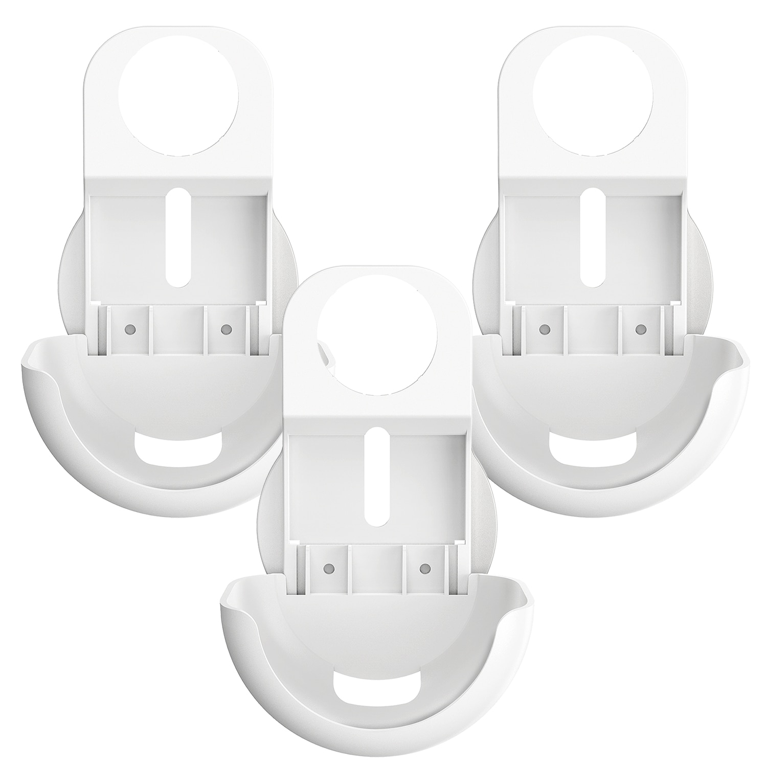 Prise support de montage mural uniquement pour routeur WiFi Google Nest Installation facile et pas de support d'encombrement de cordon support pas de vis, blanc: 3pcs