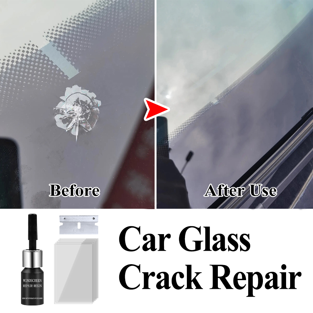 Car Glass Repair Window Cracks Gone Kit Remove Scratch Automobile Truck Motorcycles Broken Repair Windscreen Crack Recovery Set