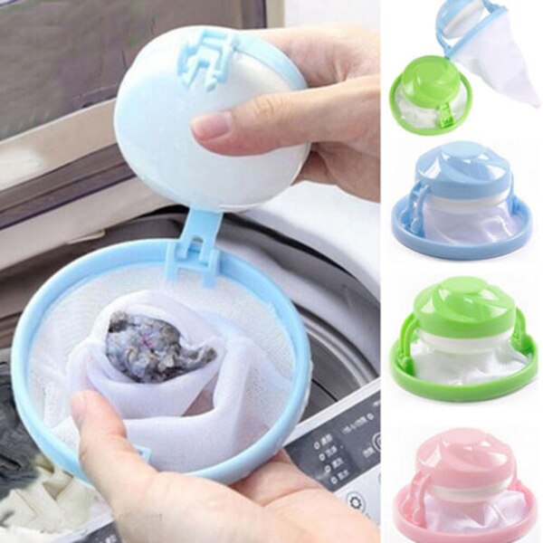 1 PCS Washing Machine Filter Washing Machine Floating Lint Mesh Trap Bag Hair Catcher Filter Net Pouch Household Tool Reusable
