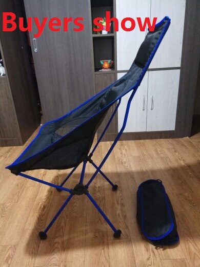 Bærbar camping strandstol let sammenklappelig fiskestol solid campingstol skammel udendørs havemøbler strandstole