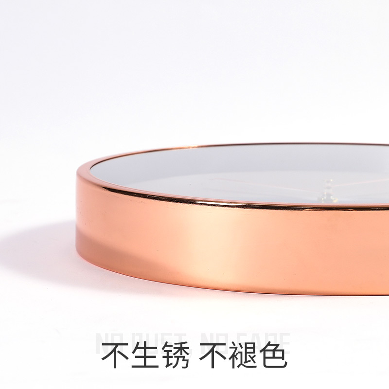 Modern Luxury Wall Clock Metal Wall Watches Home Decor Bedroom Large Nordic Living Room Silent Duvar Saati FZ632