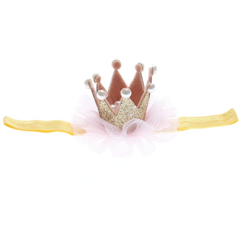MAYA STEPAN 1 PCSBaby Ragazza Della Fascia Infantile Accessorio Dei Capelli del Panno Regalo di Compleanno Per Bambini Corona Floreale Dei Bambini Appena Nati Copricapi: 1