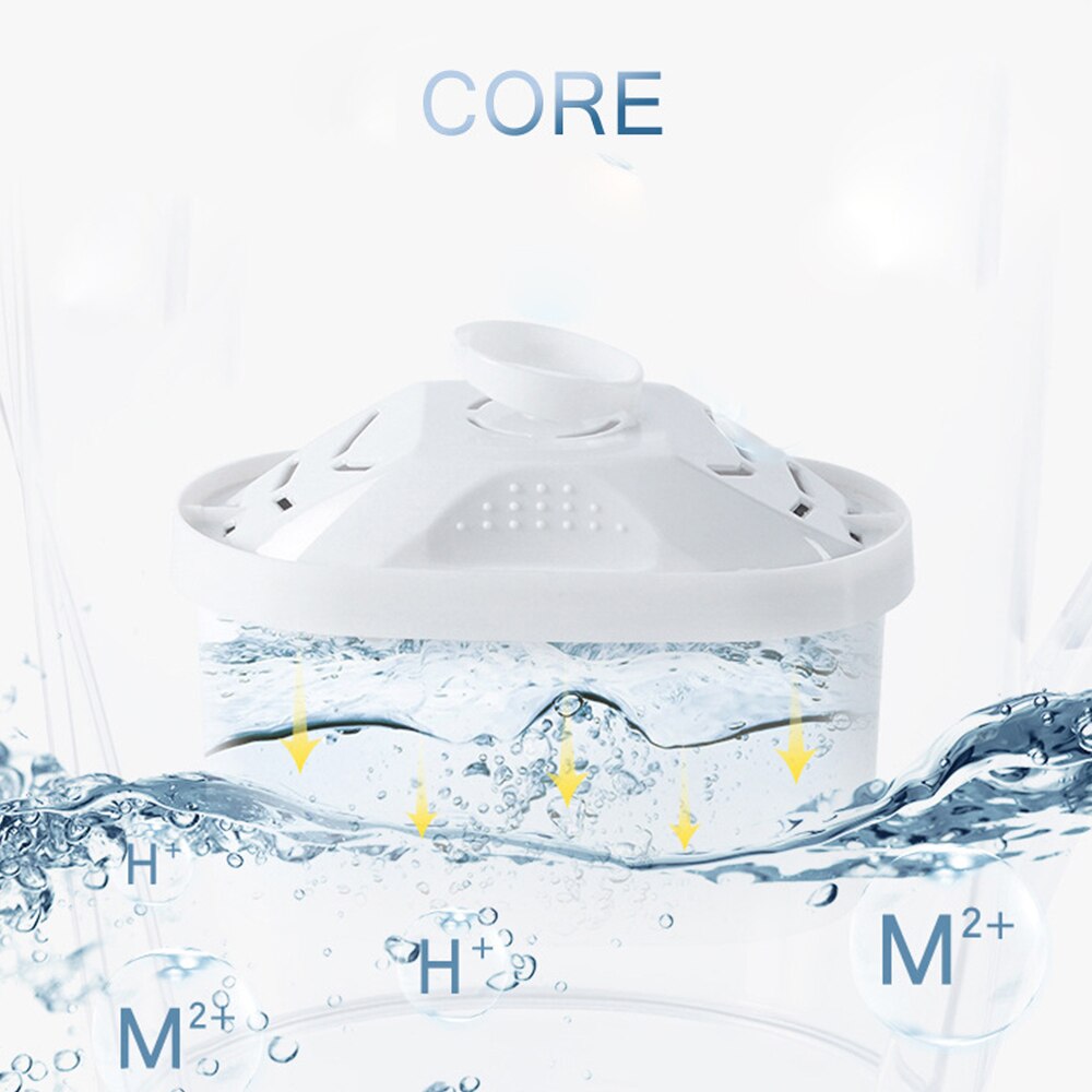 3.5L Water Pitcher Home Activated Carbon Net Kettle Office Water Purifier Food Grade Material Water Filter With Electronic Timer