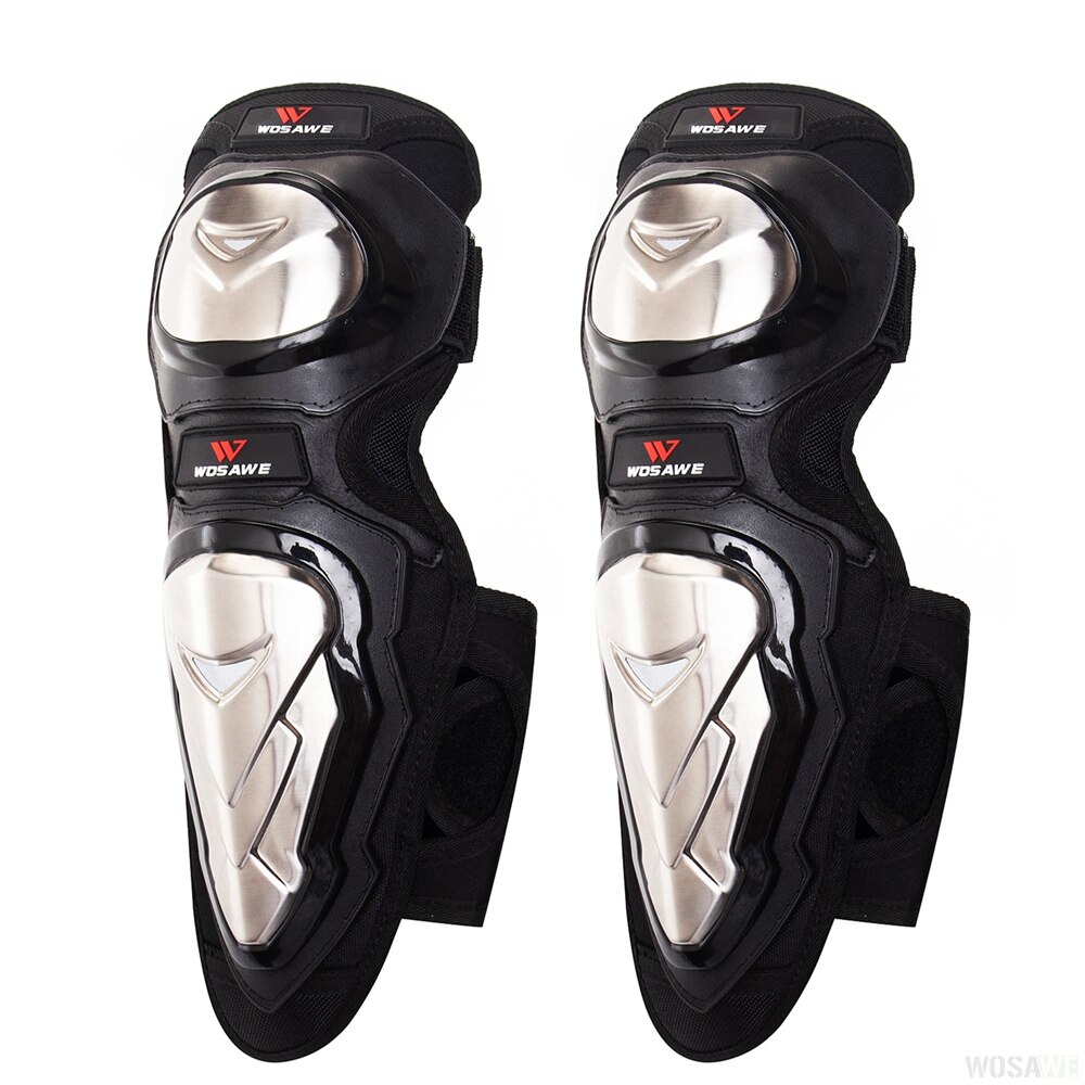 WOSAWE Motorcycle Kneepads Motocross Knee Protection Moto Racing Protective knee Guard Stainless steel thickened Protective Gear: ML306