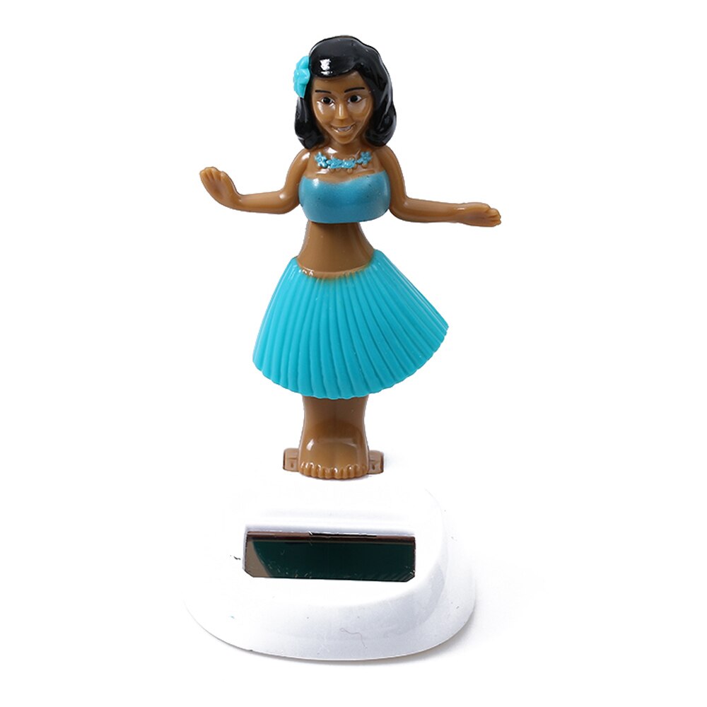 Kleur Willekeurige! Novelty Zonne-energie Dancing Girl Hawaiiaanse Luau Party Swingende Bobble Speelgoed Figuur Decoratie Pop Speelgoed