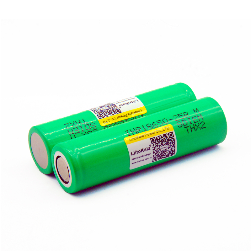 LiitoKala 18650 25R Rechargeable li-lon battery 3.6V 2500 mAh Battery can keep,Max 20A,35A discharge