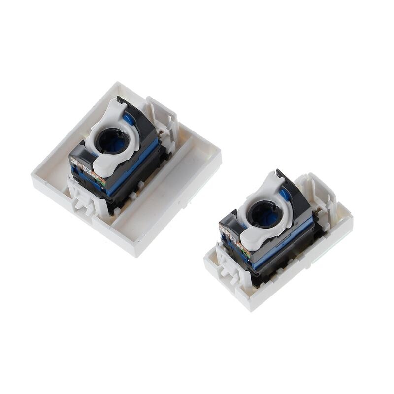 CAT6 Network Module Information Socket RJ45 8P8C Connector Adapter Keystone Jack Standard Wall Plate