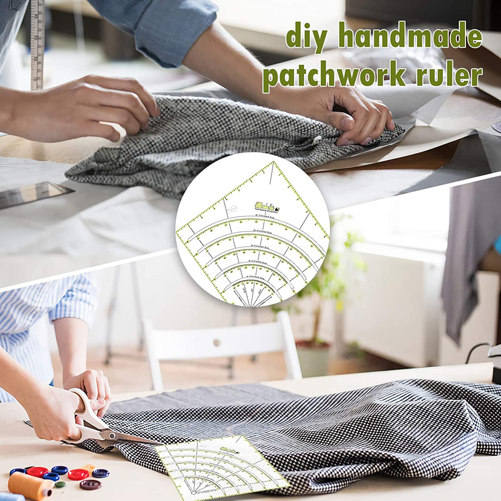 1pc Multifunctional Patchwork Cloth Quilting Ruler for Sewing Accessories Patchwork Tools DIY Sewing Craft Tools