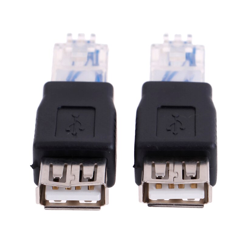 1Pc Ethernet RJ45 male to USB female connector converter adapter