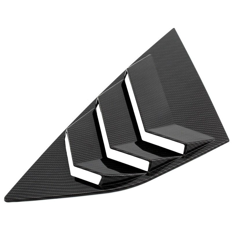 Apto para Ford Focus St Rs Hatchback Color de fibra de carbono ventana lateral rejillas de ventilación