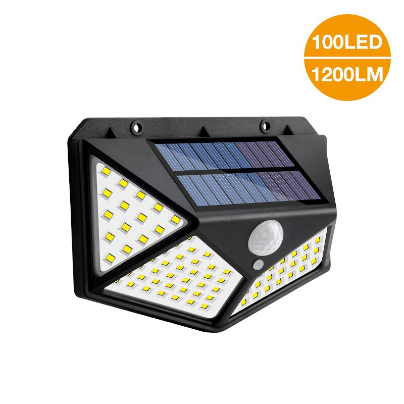 Outdoor Led Solar Light Motion Sensor Waterdicht Zonlicht Tuin Decoratie Straatverlichting Waterdicht Op Zonne-energie Wandlamp: 1pc