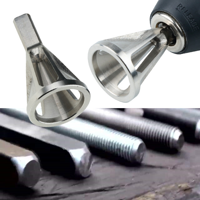 Schroef Ontbramen Band Reparatie Tools Silver Externe Afschuining Tool Boor Verwijderen Schroef Hoofd Burr Chuck Boor Accepteren