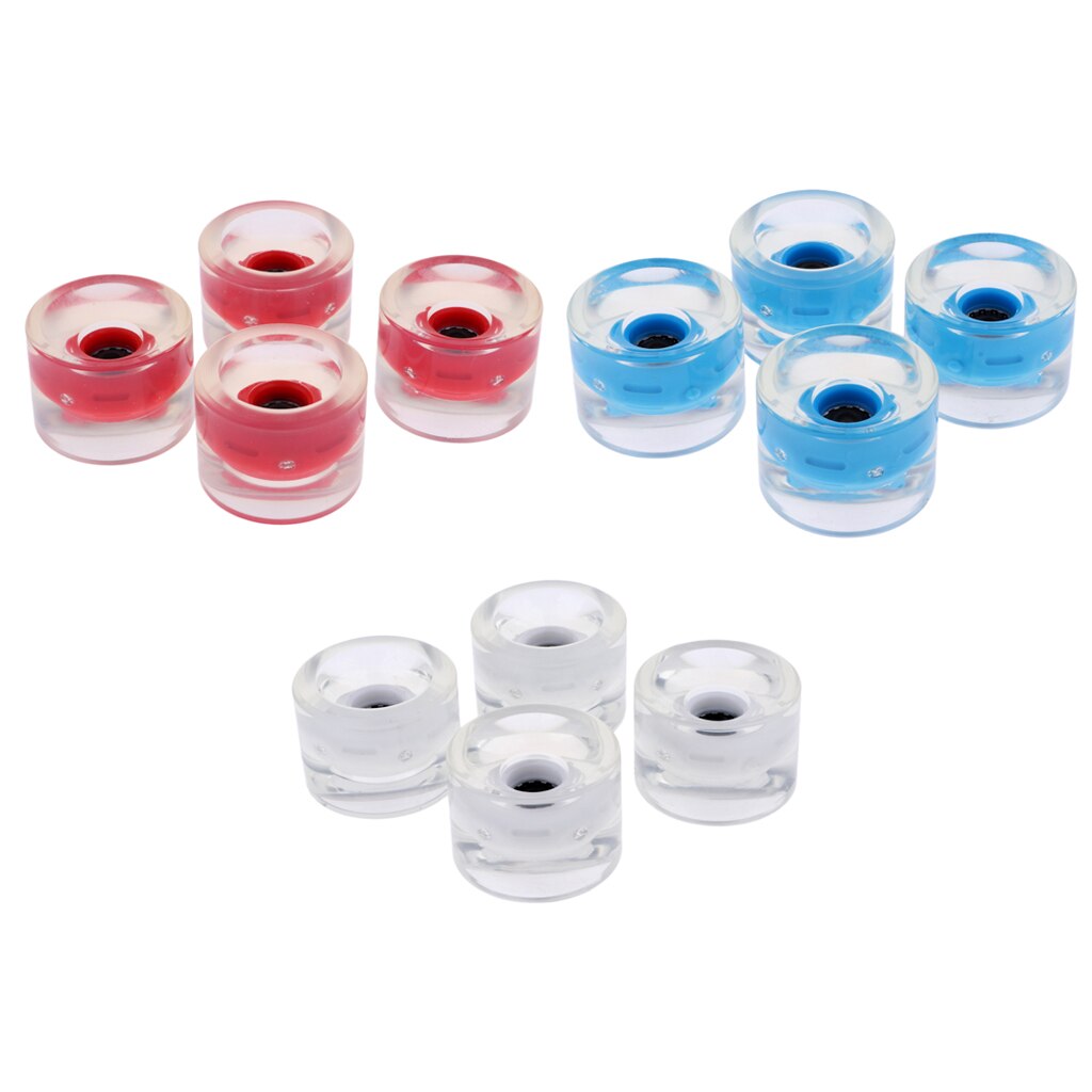 12pcs 70mm Longboard Light Up Wheels For Skateboard Cruiser Repair Rebuild