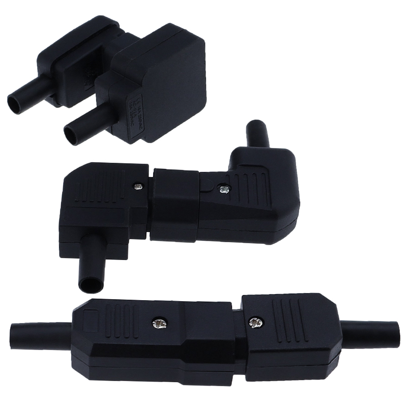 Codo negro C15 C13 C14 cable de alimentación cableado enchufe de alimentación ensamblar conector IEC salida PDU UPS enchufe de CA eléctrico 10A 250V