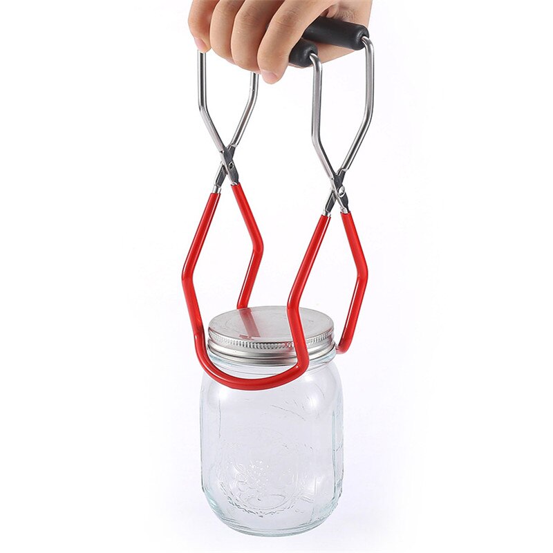 Inblikken Pot Lifter Met Handgreep Gegalvaniseerde Ijzer Kan Tang Clip Hittebestendigheid Anti-Clip Pot Glazen Fles Houder keuken