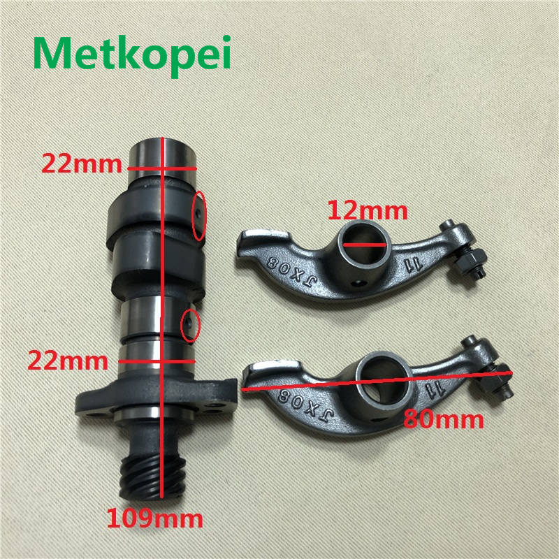 Moto GS200 dott200 GXT200 QM200GY motore albero a camme albero a camme e rocker braccio per Suzuki 200cc GS dott GXT Djebel 200 pezzo di ricambio: camshaft con rocker