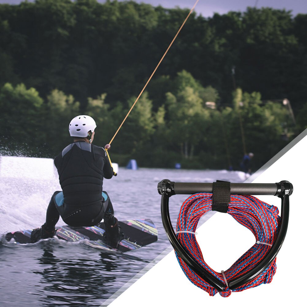 Kneeboard Boating Water Ski Rope for Ski Rope 4-Section Watersport Leash Safety Surfing Tow Line with Floating Wakeboard Handle