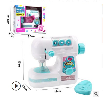 Børn symaskine legetøj mini simuleringsmøbler legetøj pædagogisk læringstøj legetøj piger