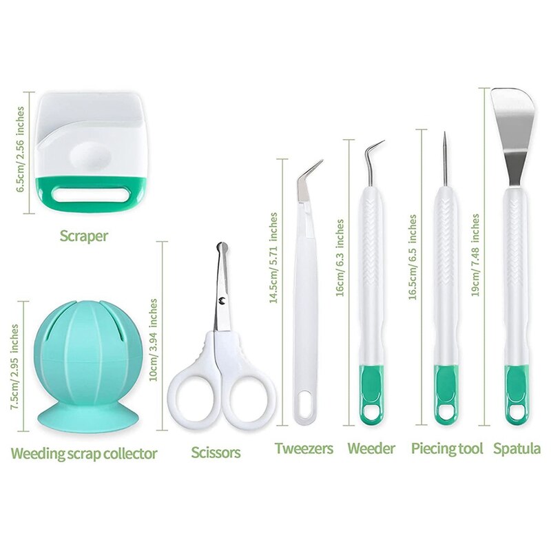8Pcs/Set Diy Craft Vinyl Weeding Tools Cardstock Crafting Basic Tools Kit For Cricut Maker Silhouette Acces Vinyl
