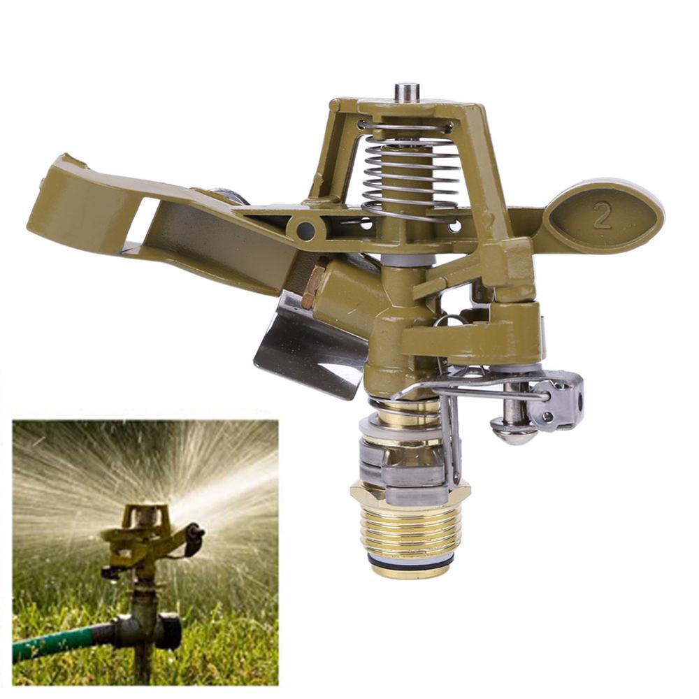 Garden Lawn Farmland Plant Watering Tripod Impact Sprinkler Irrigation Kits Outdoor 30-360 Degree Garden Supplies: 1-2 Inch