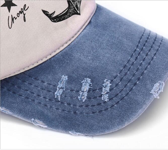 snapback cap demin tennis cap 5 color Jean badge embroidery hat for men women boy girl cap